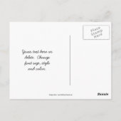 Libellen auf der Blume Postkarte (Rückseite)