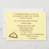 Libellen-Babyparty-Einladung Einladung (Rückseite)