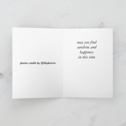 Libellen-Beileidskarte Karte (Innenseite)