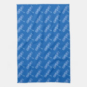 Libellen, blass auf Denim Blau Handtuch (Vertikal)
