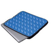 Libellen, blass auf Denim Blau Laptopschutzhülle (Vorne Knopf)