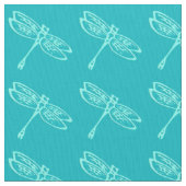 Libellen, blass, türkis stoff (Nahaufnahme)