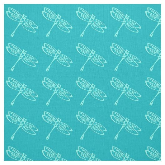 Libellen, blass, türkis stoff (Muster)