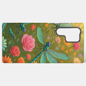 Libellen Blumen Samsung Galaxy Hülle (Rückseite (Horizontal))