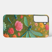 Libellen Blumen Samsung Galaxy Hülle (Rückseite (Horizontal))