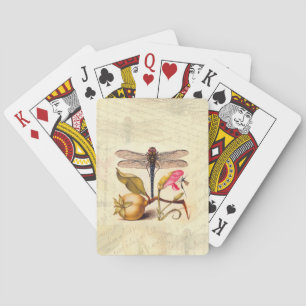 Libellen-Botanische-Natur-Wildlife-Hoefnagel-Kunst Spielkarten