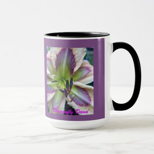 ` Libellen-Dämmerungs-' Taglilie Tasse (Rechts)