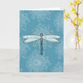 Libellen, Damselflies und Blume Grußkarten Karte (Gelbe Blume)