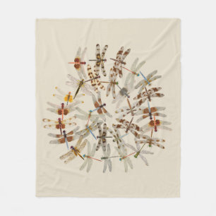 Libellen-Decke Fleecedecke