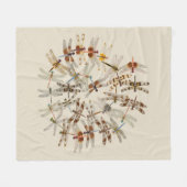 Libellen-Decke Fleecedecke (Vorderseite (Horizontal))
