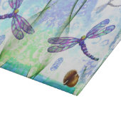 Libellen-dekoratives Glasschneiden-Brett Schneidebrett (Ecke)
