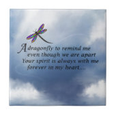 Libellen-Denkmal-Gedicht Fliese (Vorderseite)