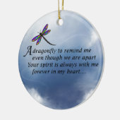 Libellen-Denkmal-Gedicht Keramikornament (Links)