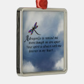 Libellen-Denkmal-Gedicht Ornament Aus Metall (Rechts)