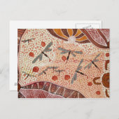 Libellen der Postkarte der Wüste (Vorne/Hinten)