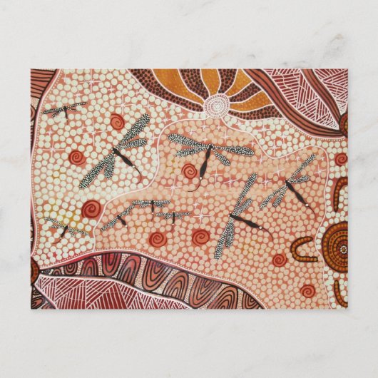 Libellen der Postkarte der Wüste (Vorderseite)