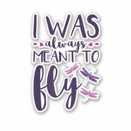 Libellen, die ich immer wollte, um Drachenfliegen Aufkleber (Vorderseite)