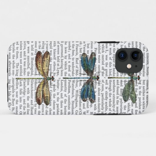 Libellen-Druck 2 Case-Mate iPhone Hülle (Rückseite (Horizontal))