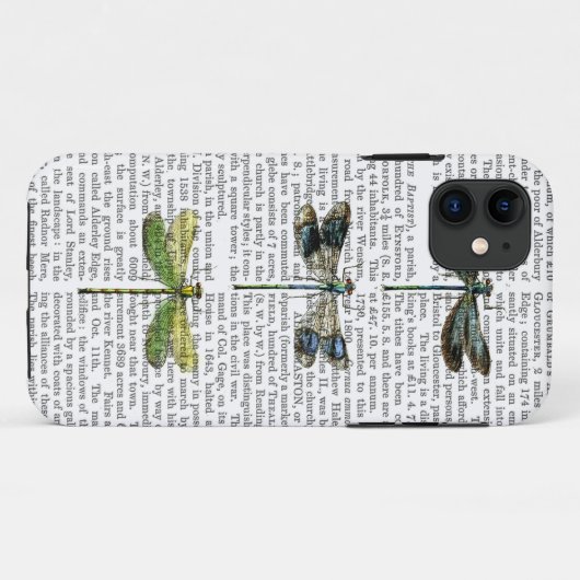 Libellen-Druck 3 Case-Mate iPhone Hülle (Rückseite (Horizontal))