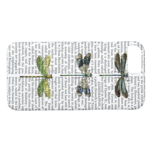 Libellen-Druck 3 Case-Mate iPhone Hülle (Rückseite (Horizontal))