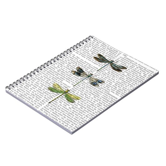 Libellen drucken 3 notizblock (Linke Seite)