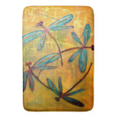 Libellen-Dunst Badematte (Vorderseite Vertikal)