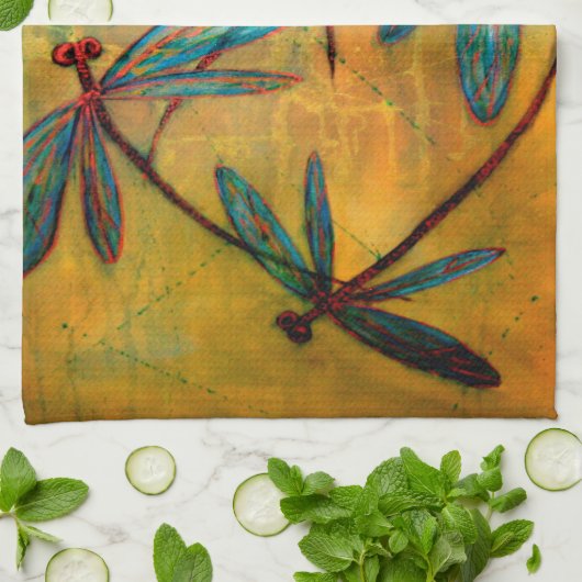 Libellen-Dunst Handtuch (Gefaltet)