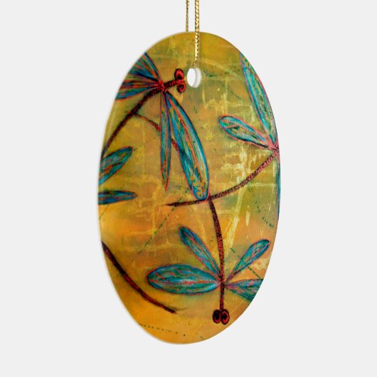 Libellen-Dunst Keramik Ornament (Rechts)