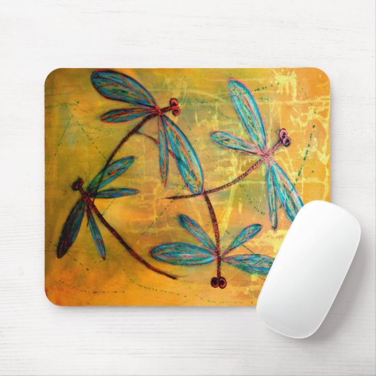 Libellen-Dunst Mousepad (Mit Mouse)