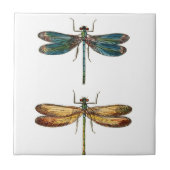 Libellen-Duo-Keramiken Fliese (Vorderseite)