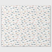 Libellen durch Origami Drucke Geschenkpapier (Flach)