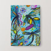 Libellen-Fantasie  Button (Vorderseite)