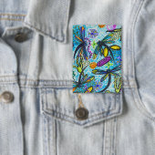 Libellen-Fantasie  Button (Insitu)