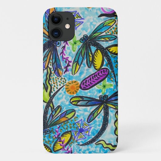 Libellen-Fantasie Case-Mate iPhone Hülle (Rückseite)