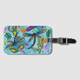 Libellen-Fantasie  Gepäckanhänger