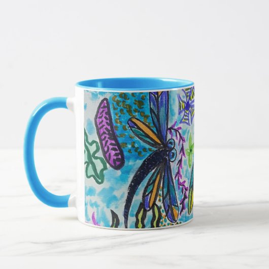 Libellen-Fantasie  Tasse (Links)
