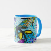 Libellen-Fantasie  Tasse (VorderseiteRechts)