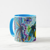 Libellen-Fantasie  Tasse (Vorderseite Links)