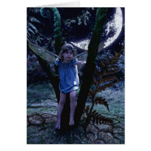 Libellen-Fee in den Mondschein-Karten