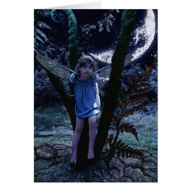 Libellen-Fee in den Mondschein-Karten (Vorne)