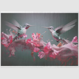 Libellen flattern über der Pfirsichentotseite der  Seidenpapier