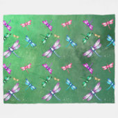 Libellen Fleecedecke (Vorderseite (Horizontal))