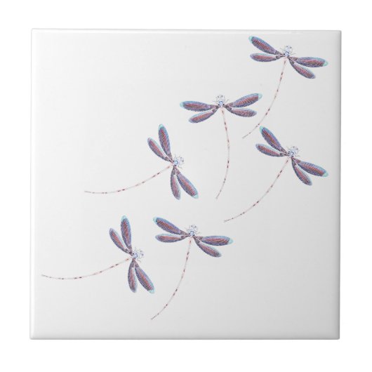 Libellen Fliese (Vorderseite)