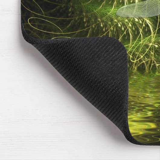 Libellen-Fraktal-Magie Mousepad (Ecke)