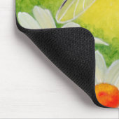 Libellen-Gänseblümchen Mousepad (Ecke)