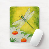 Libellen-Gänseblümchen Mousepad (Mit Mouse)