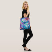 Libellen-Garten-Blues 1 Tasche (Am Model)