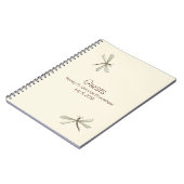 Libellen-Gast unterzeichnen herein Notizbuch Notizblock (Linke Seite)