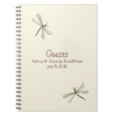 Libellen-Gast unterzeichnen herein Notizbuch Notizblock (Vorderseite)