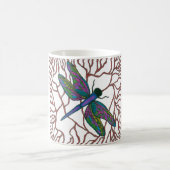 Libellen-Gekritzel Kaffeetasse (Mittel)